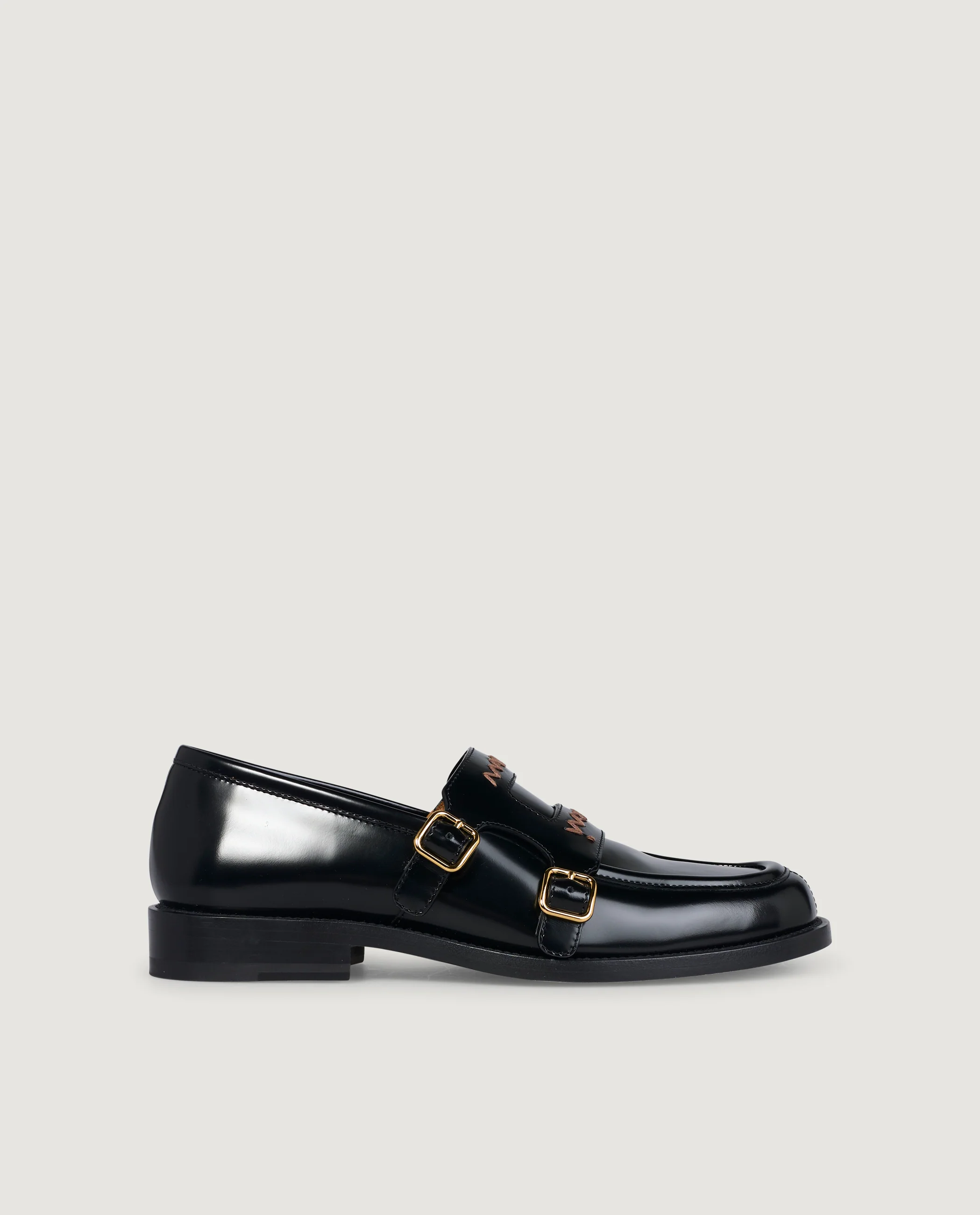 Loafers met dubbele gesp