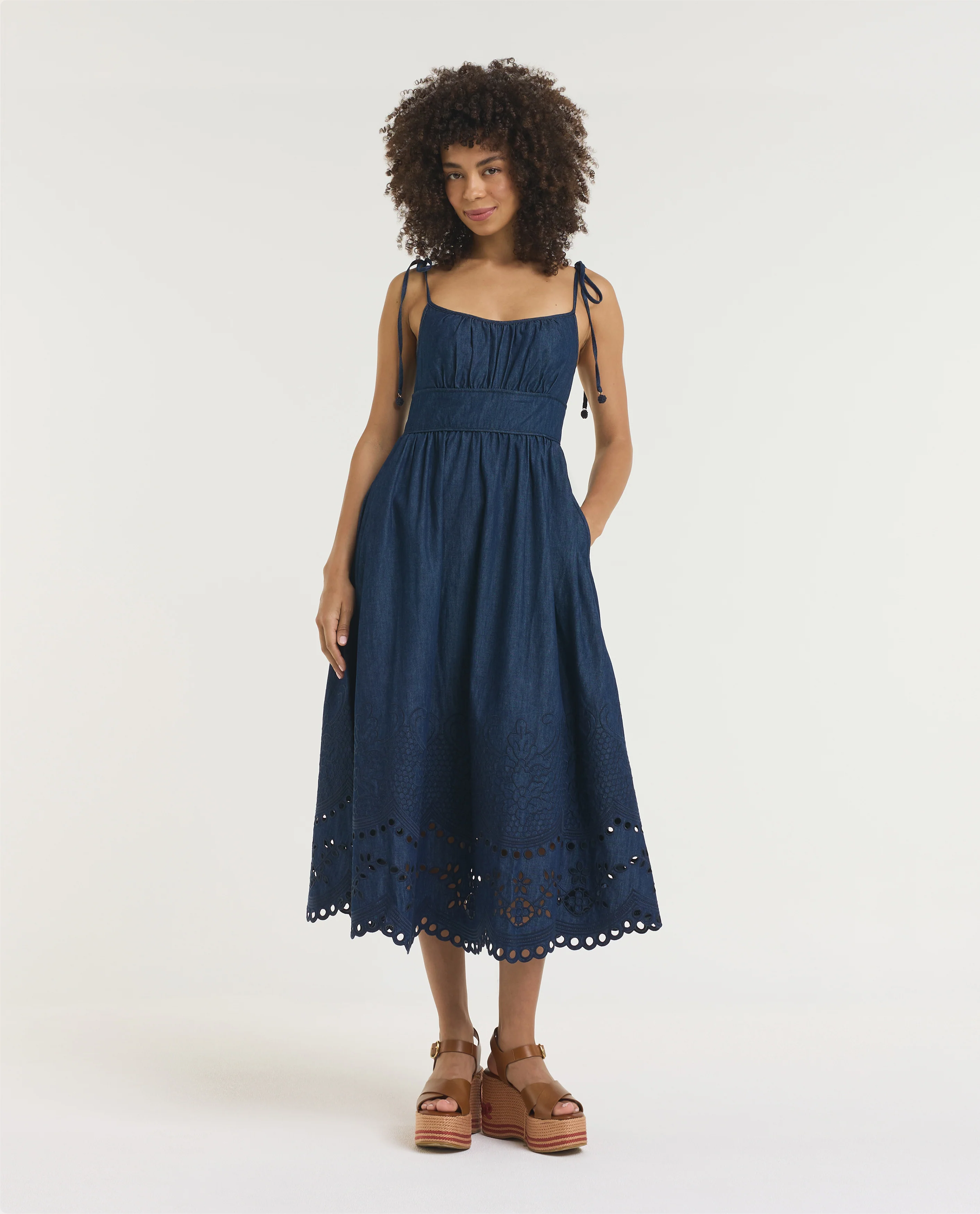 Mahon Denim Midi Jurk
