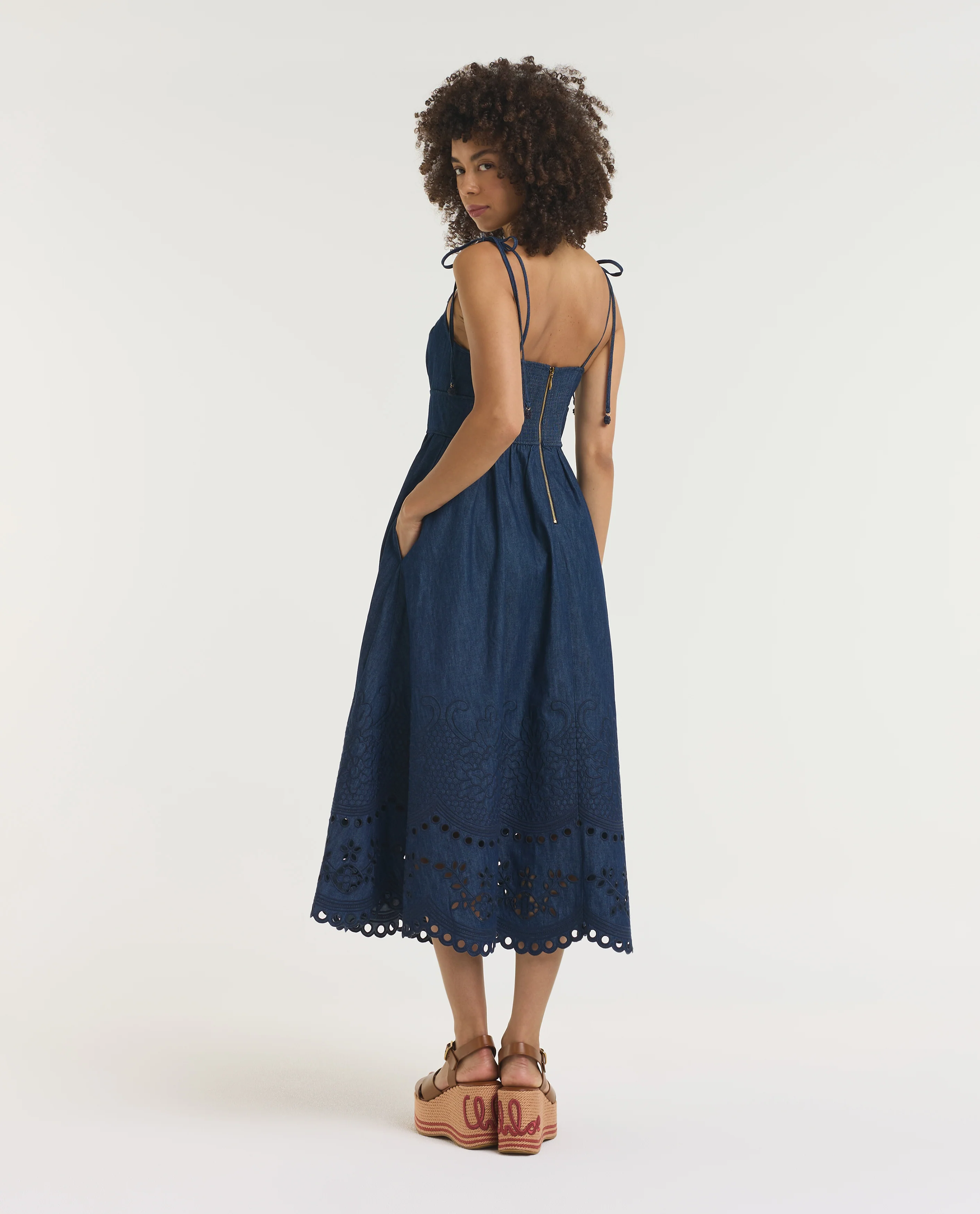 Mahon Denim Midi Jurk - Image 4