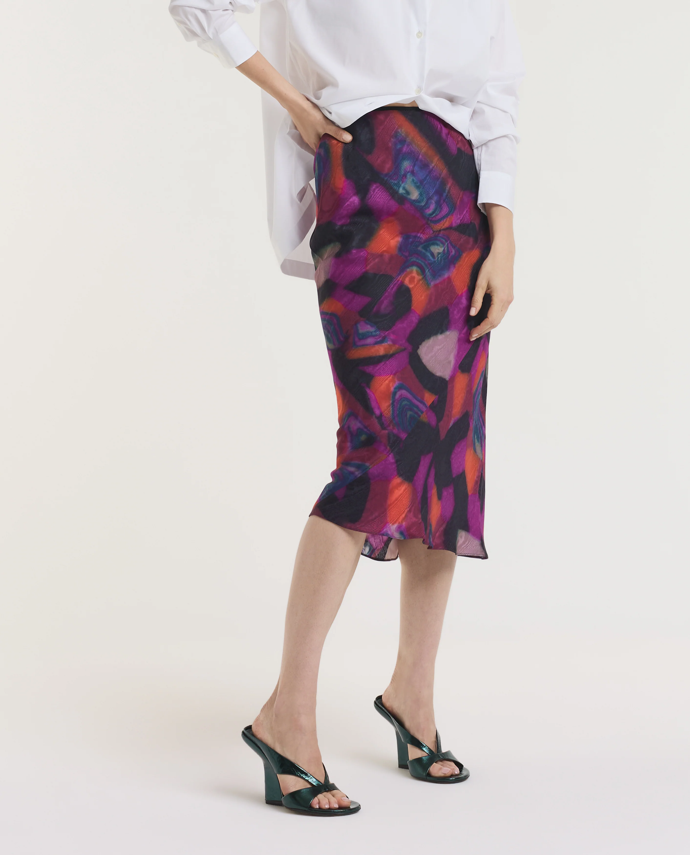 Moire Midi Rok - Image 2