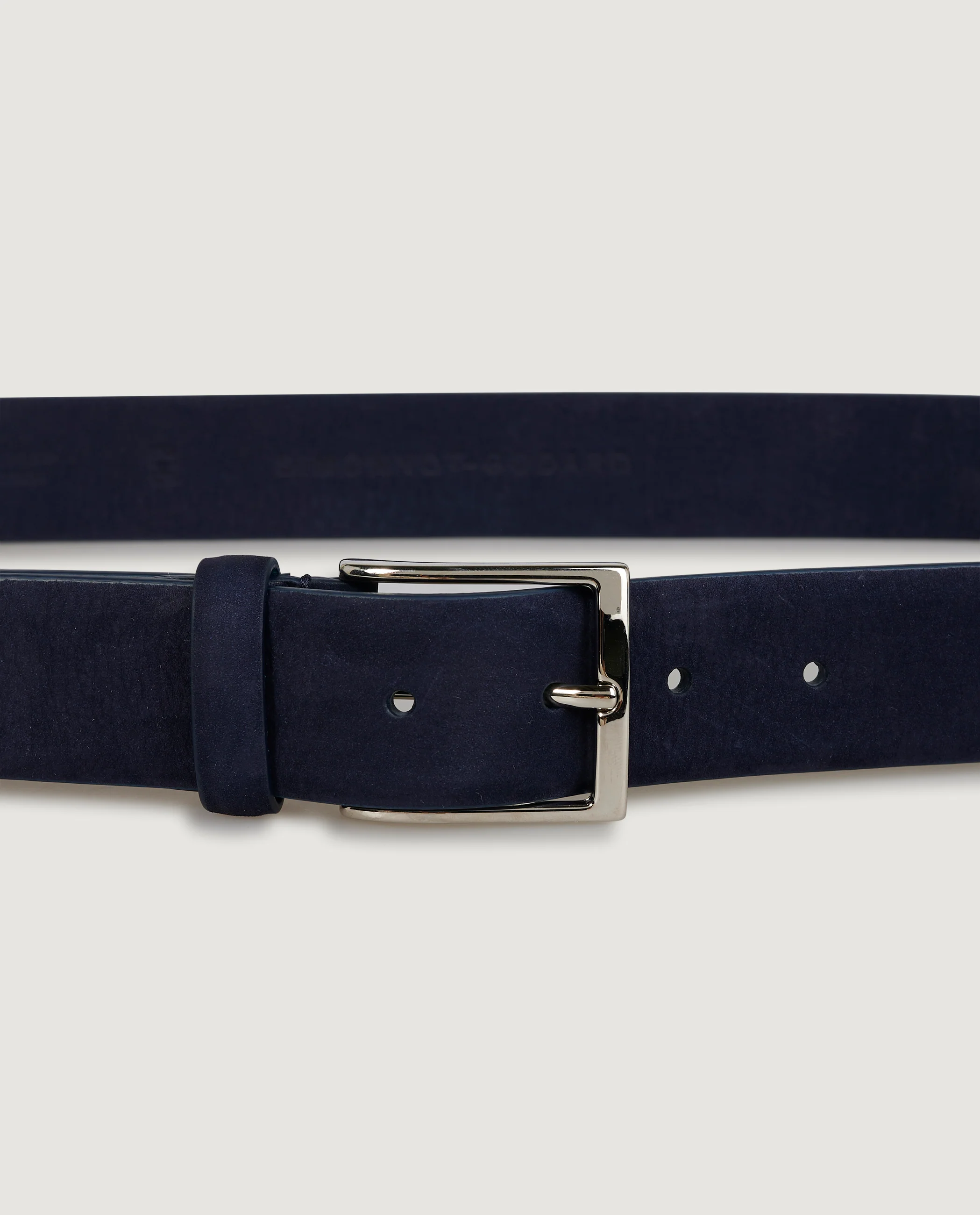 Nubuck Leren Riem - Donkerblauw - Image 4