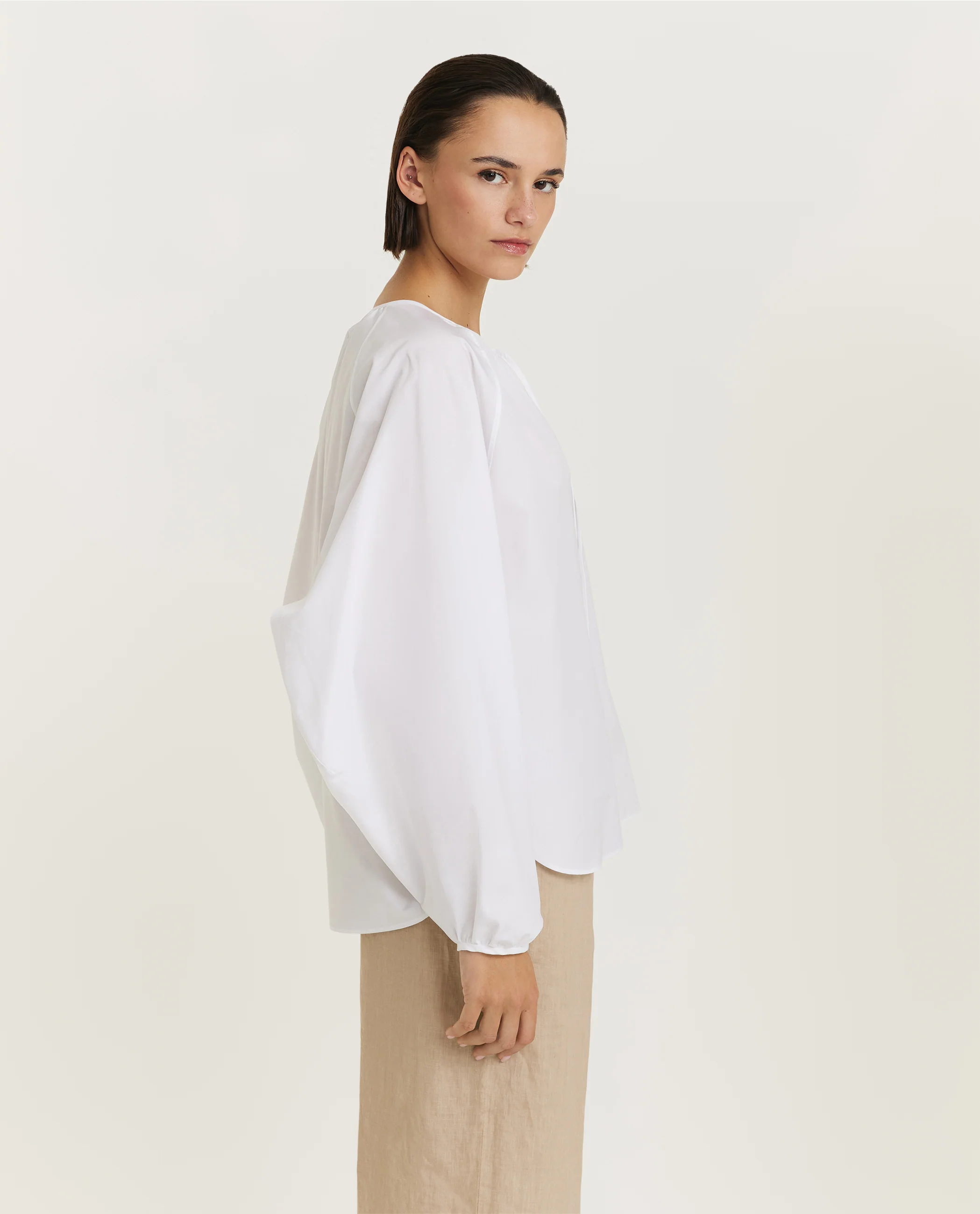 Oversized katoenen blouse - Image 4