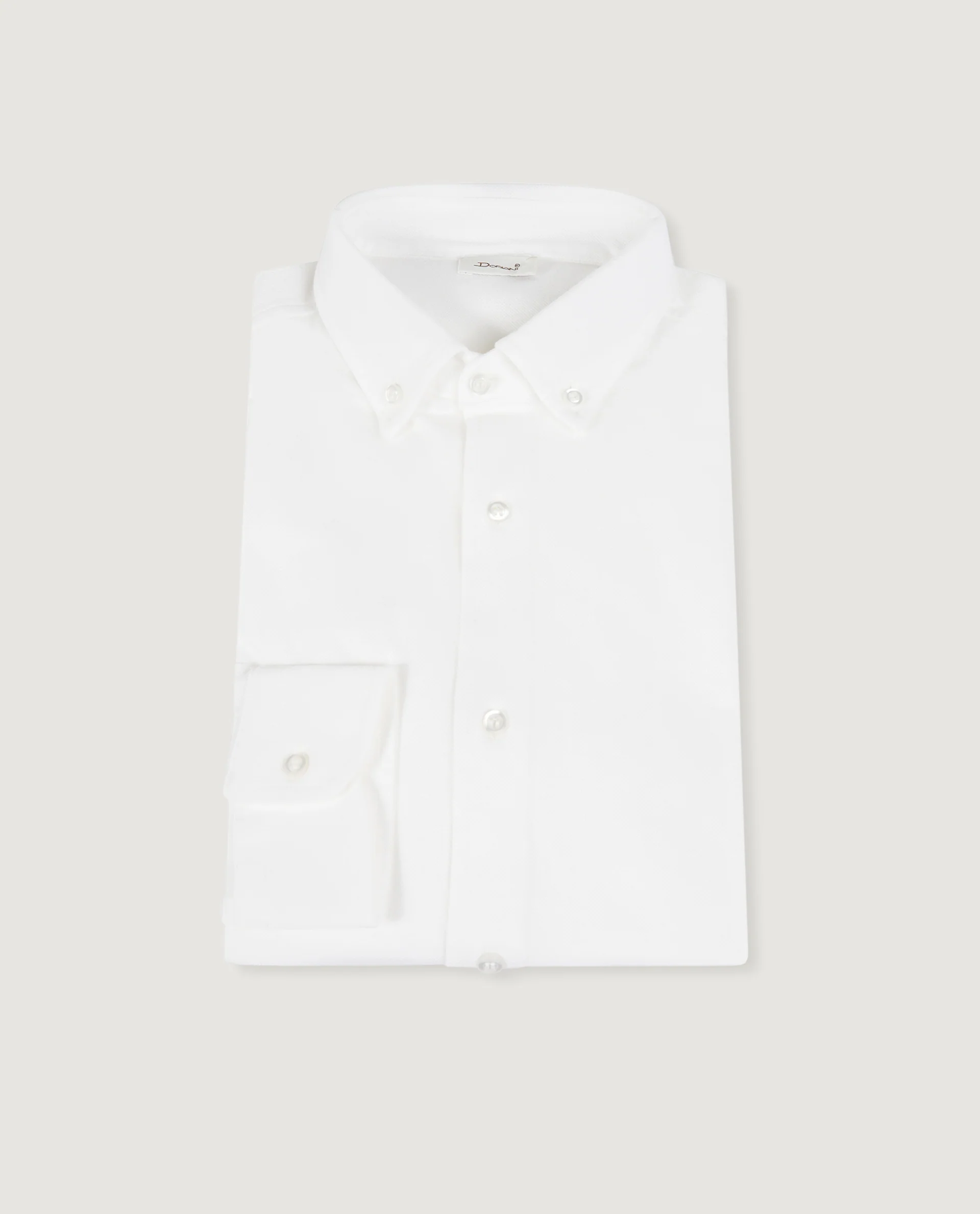 Pique Buttondown Shirt - Wit