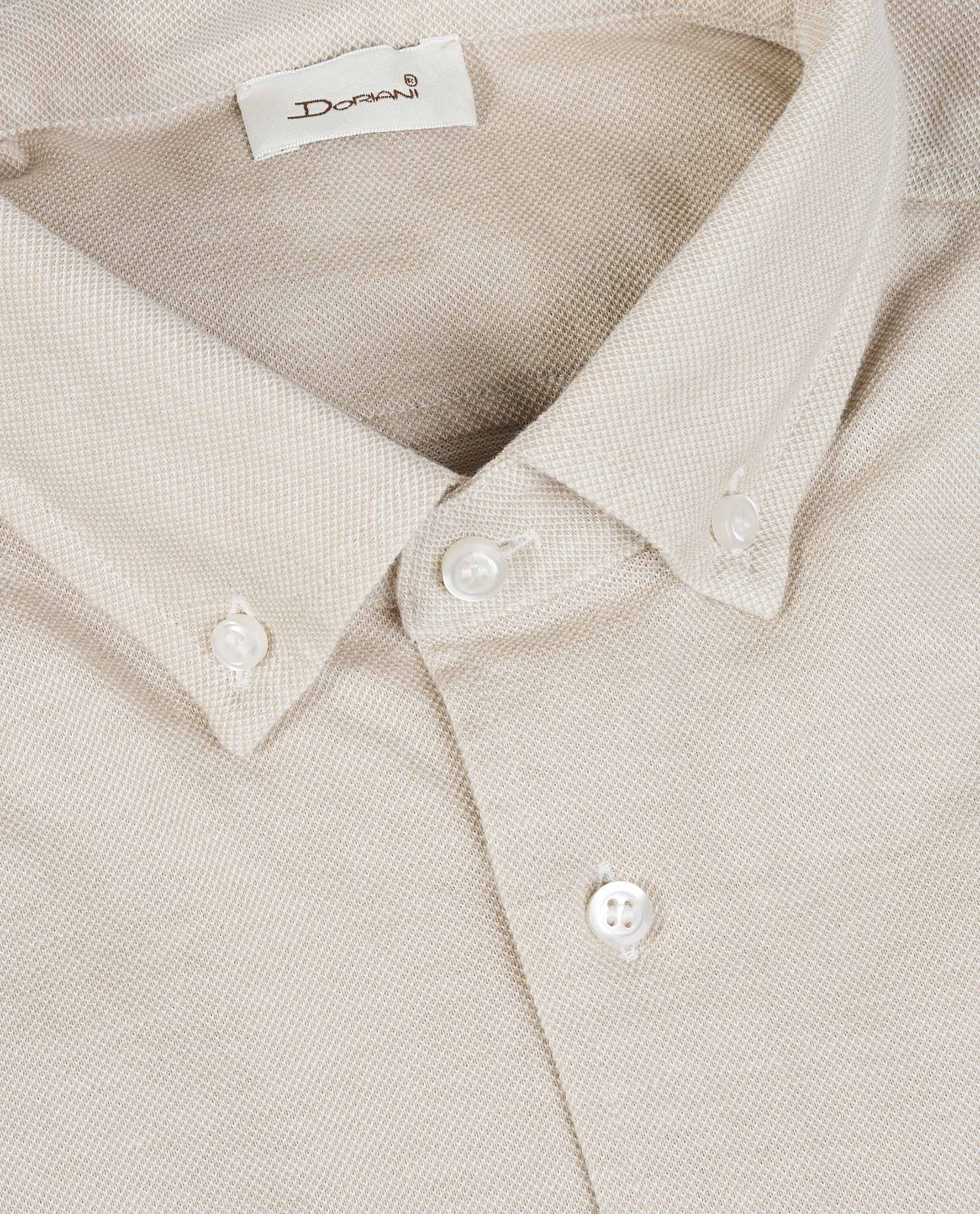 Pique Buttondown Shirt - Lichtbruin - Image 5