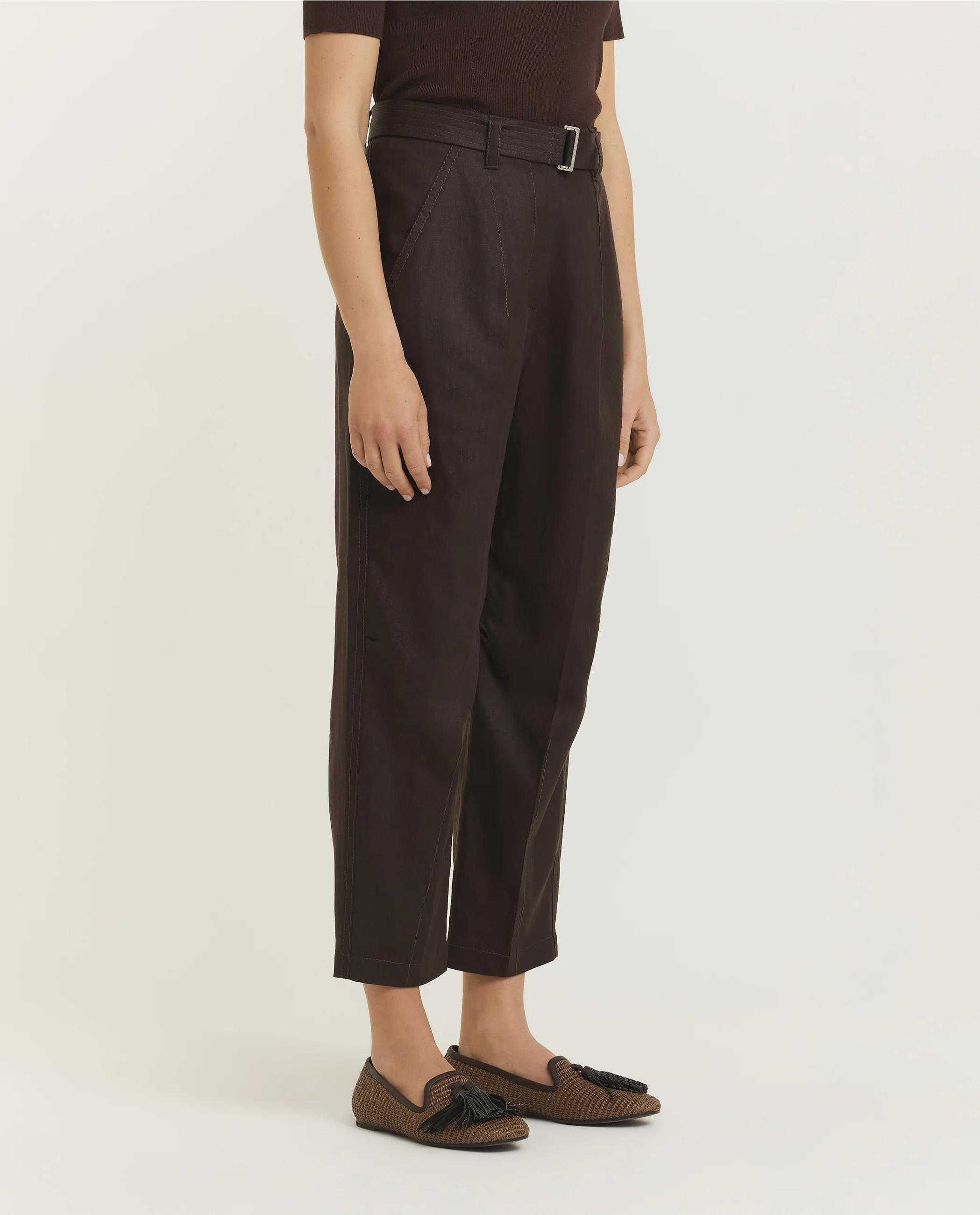 Rechte linnen broek - Image 3
