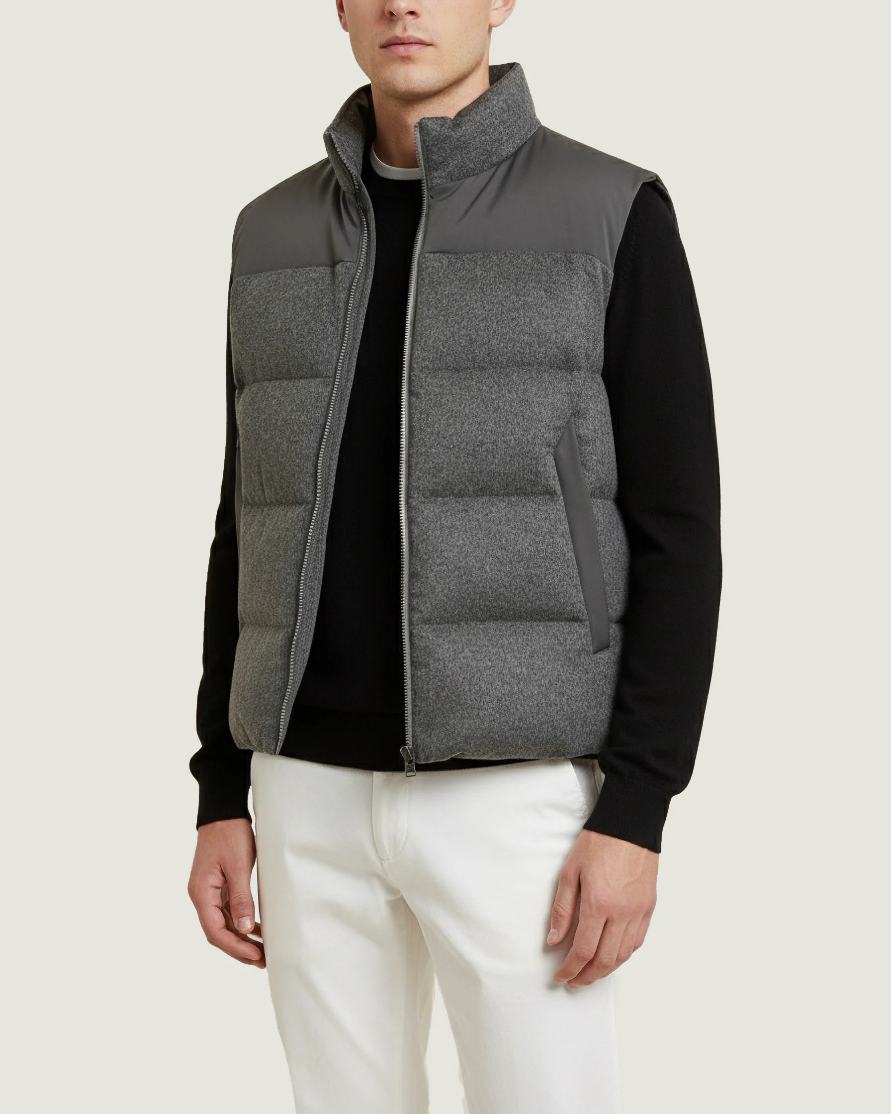 Reversible Feather Vest - Grijs - Image 2