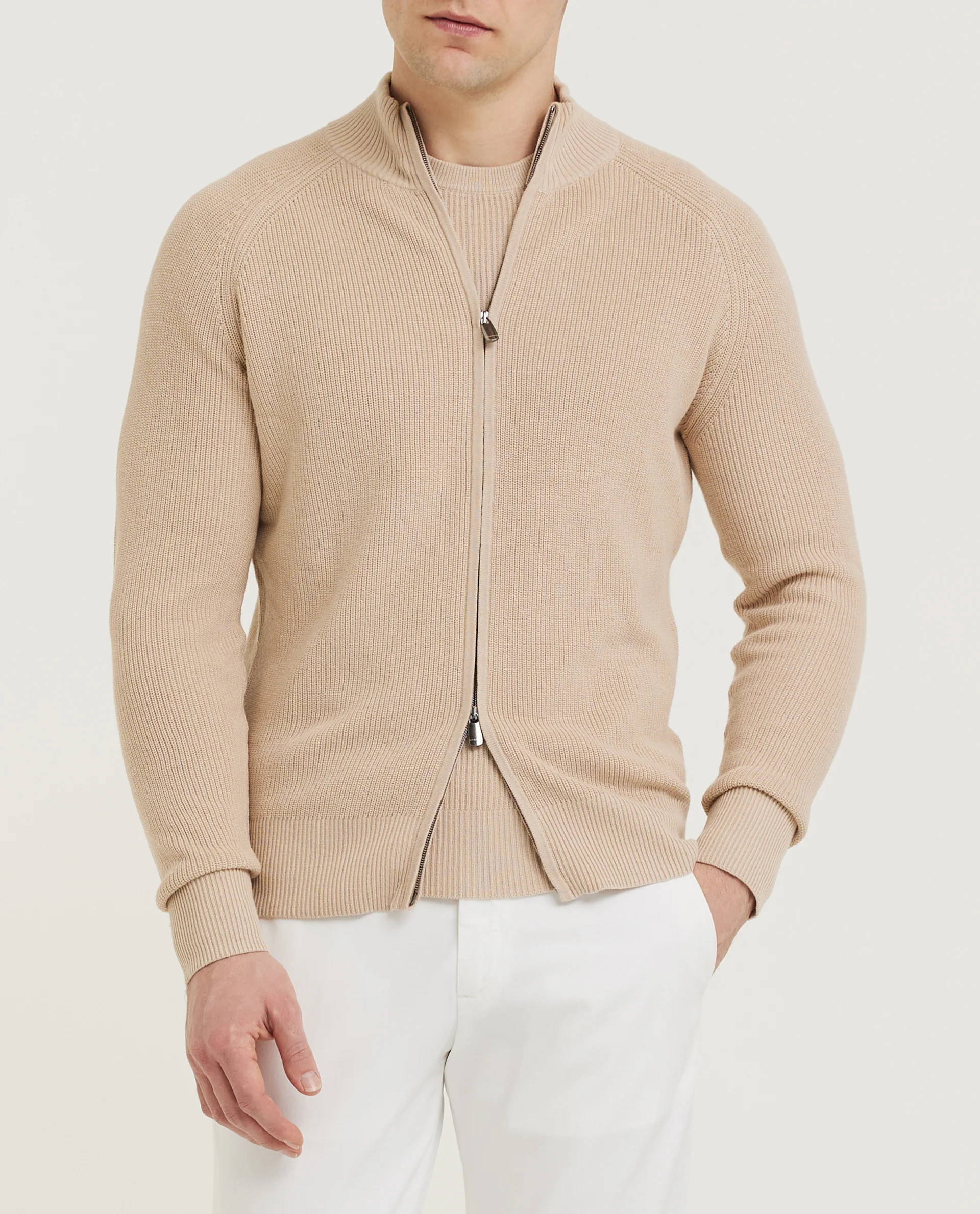 Rib Zip Vest - Image 2