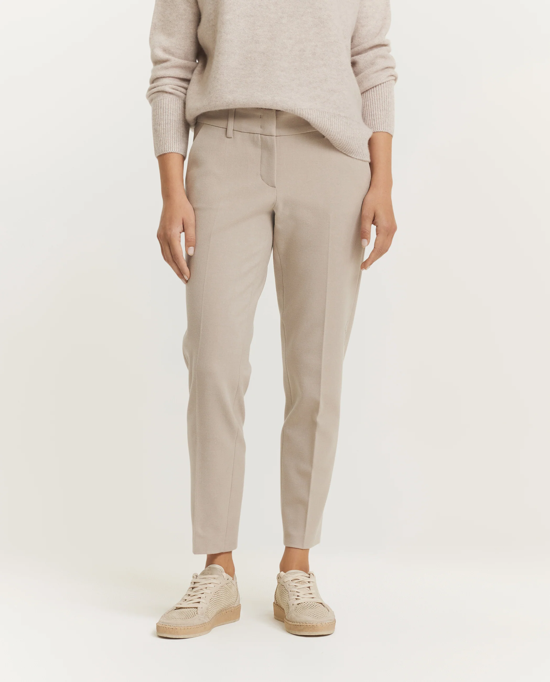 Soepele Crop Pantalon - Lichtbruin - Image 2