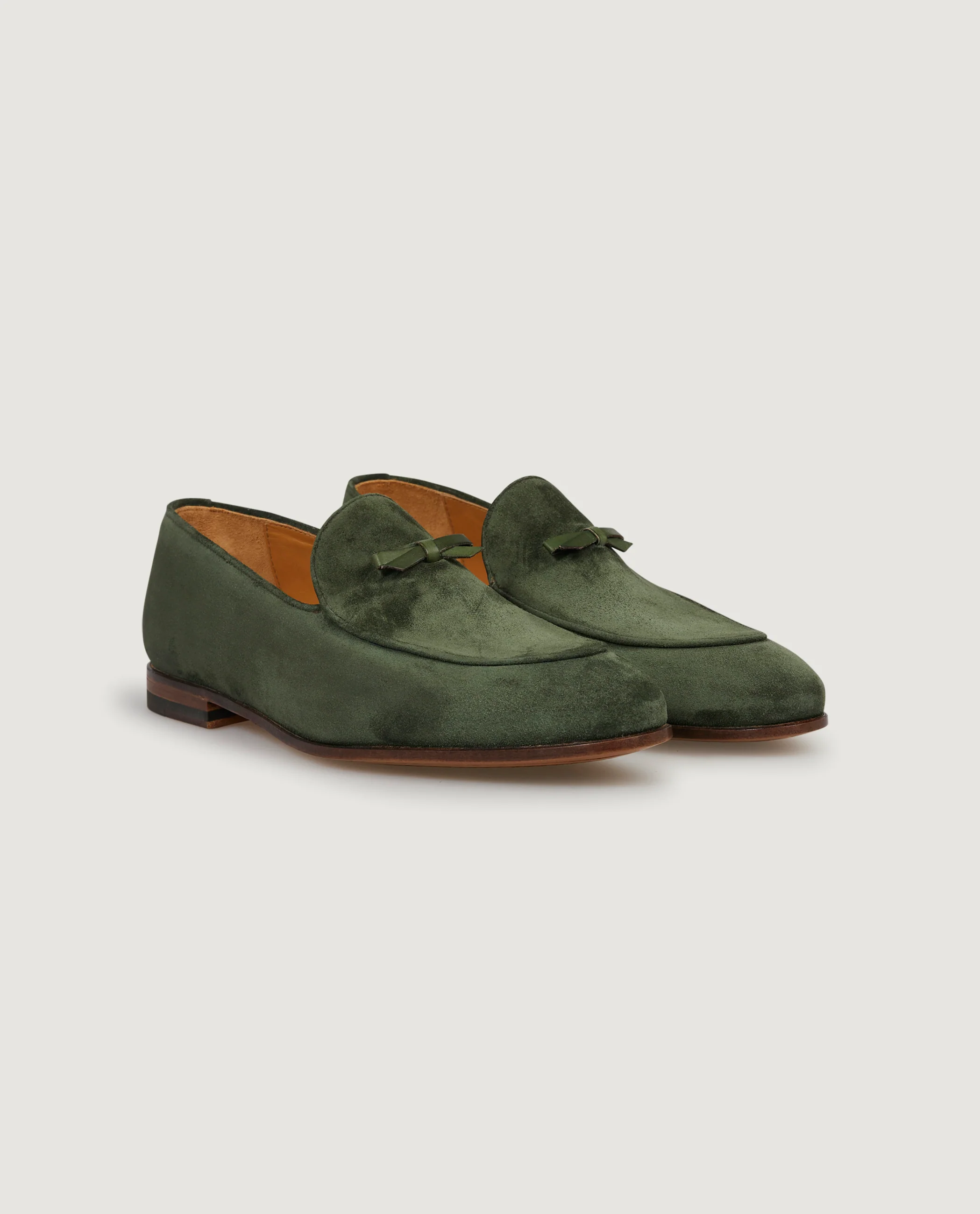 Suede Belgian Loafers - Groen - Image 3