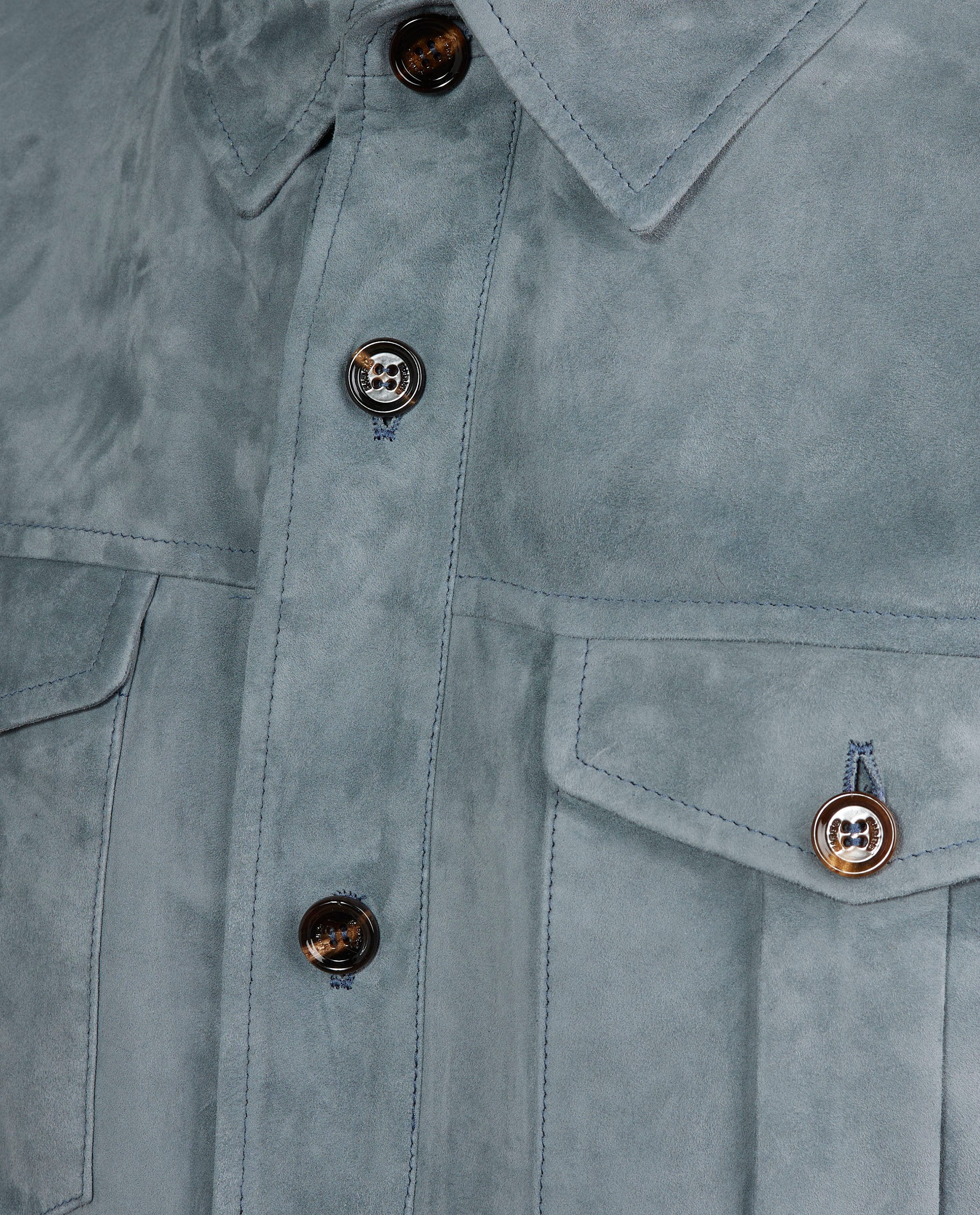 Suede Overshirt - Lichtblauw - Image 2