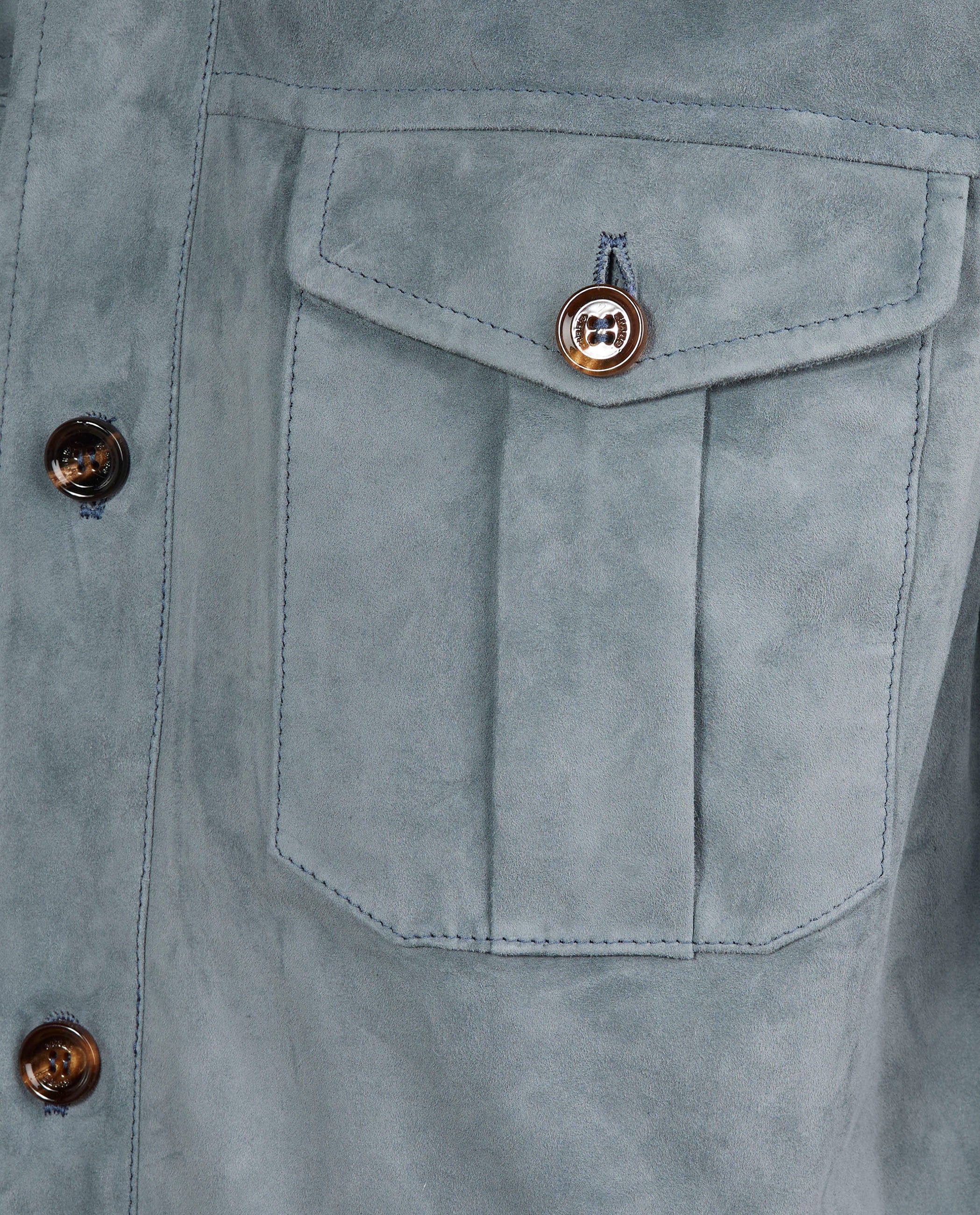 Suede Overshirt - Lichtblauw - Image 4