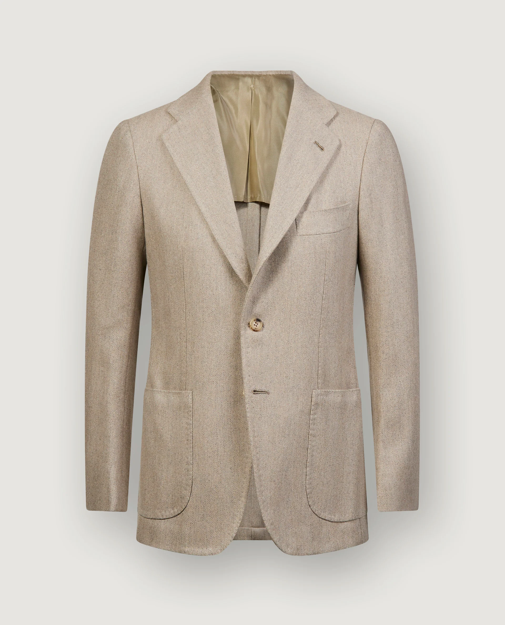 Twill Wol Jasje - Lichtbruin