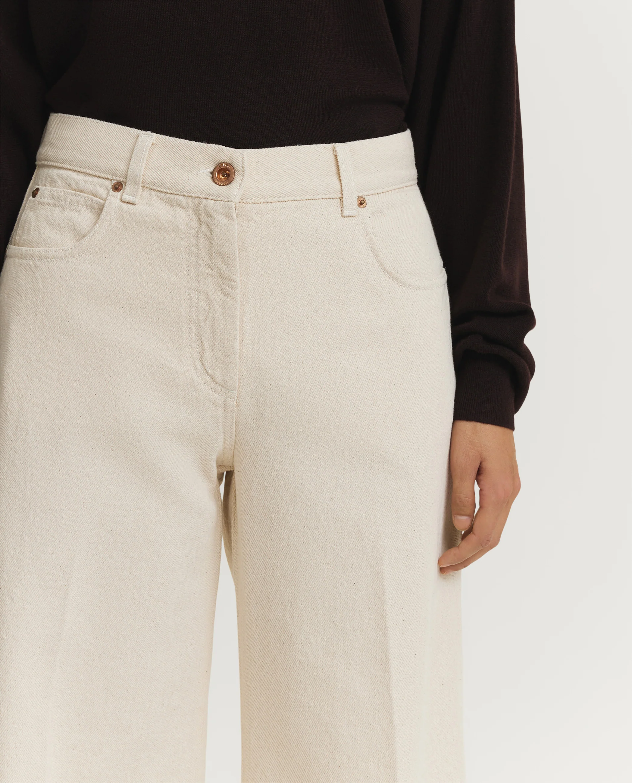 Wide Leg Denim Broek - Image 5