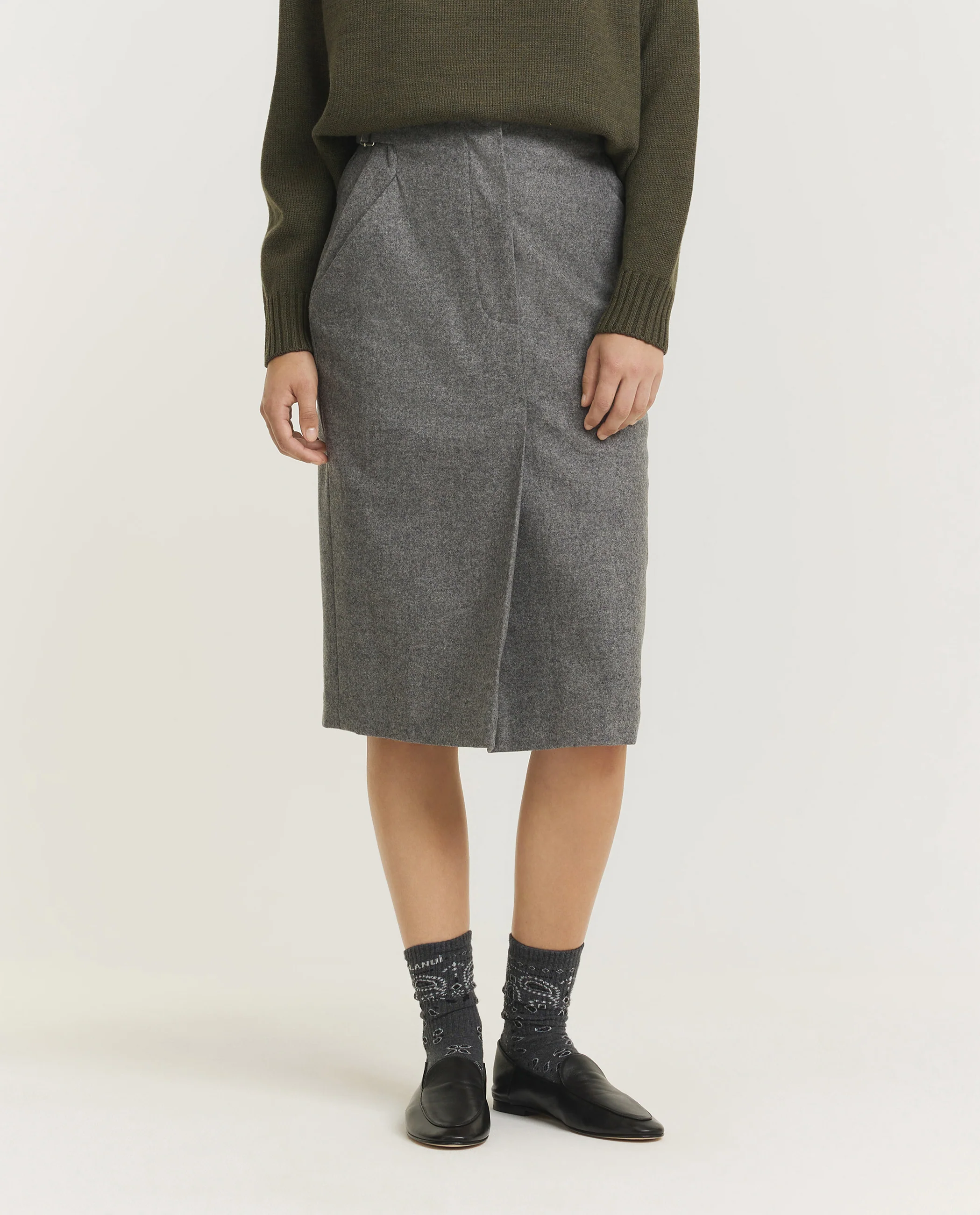 Wol Cashmere Kokerrok - Image 2
