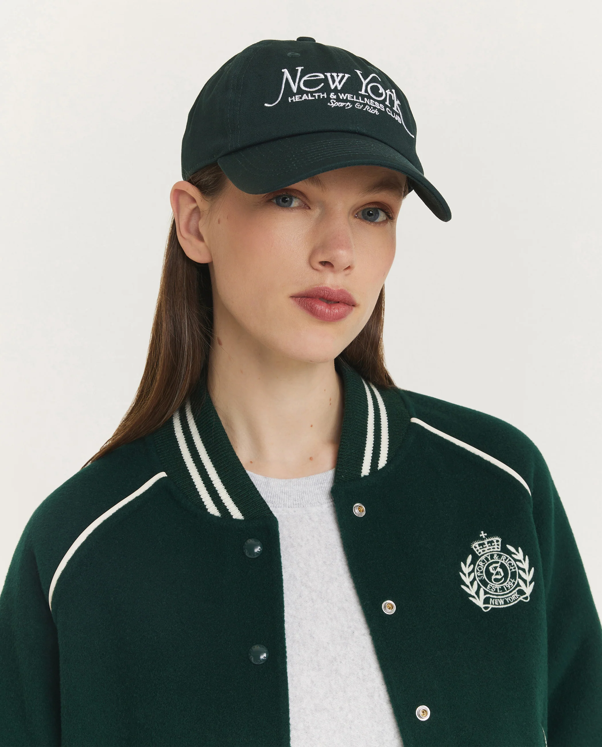 Wol Cashmere Varsity Jacket - Groen - Image 2