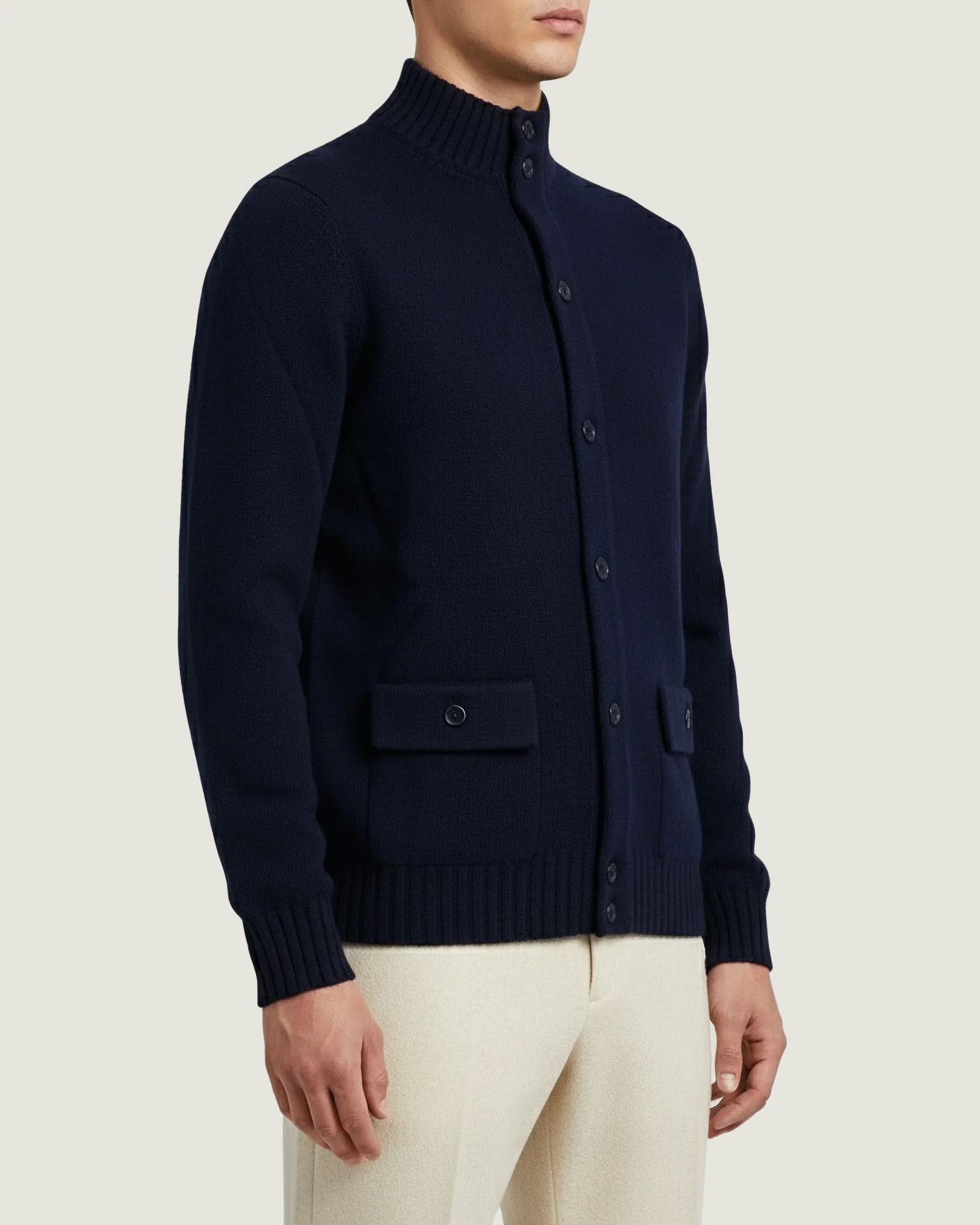 Wol Cashmere Vest - Donkerblauw - Image 2