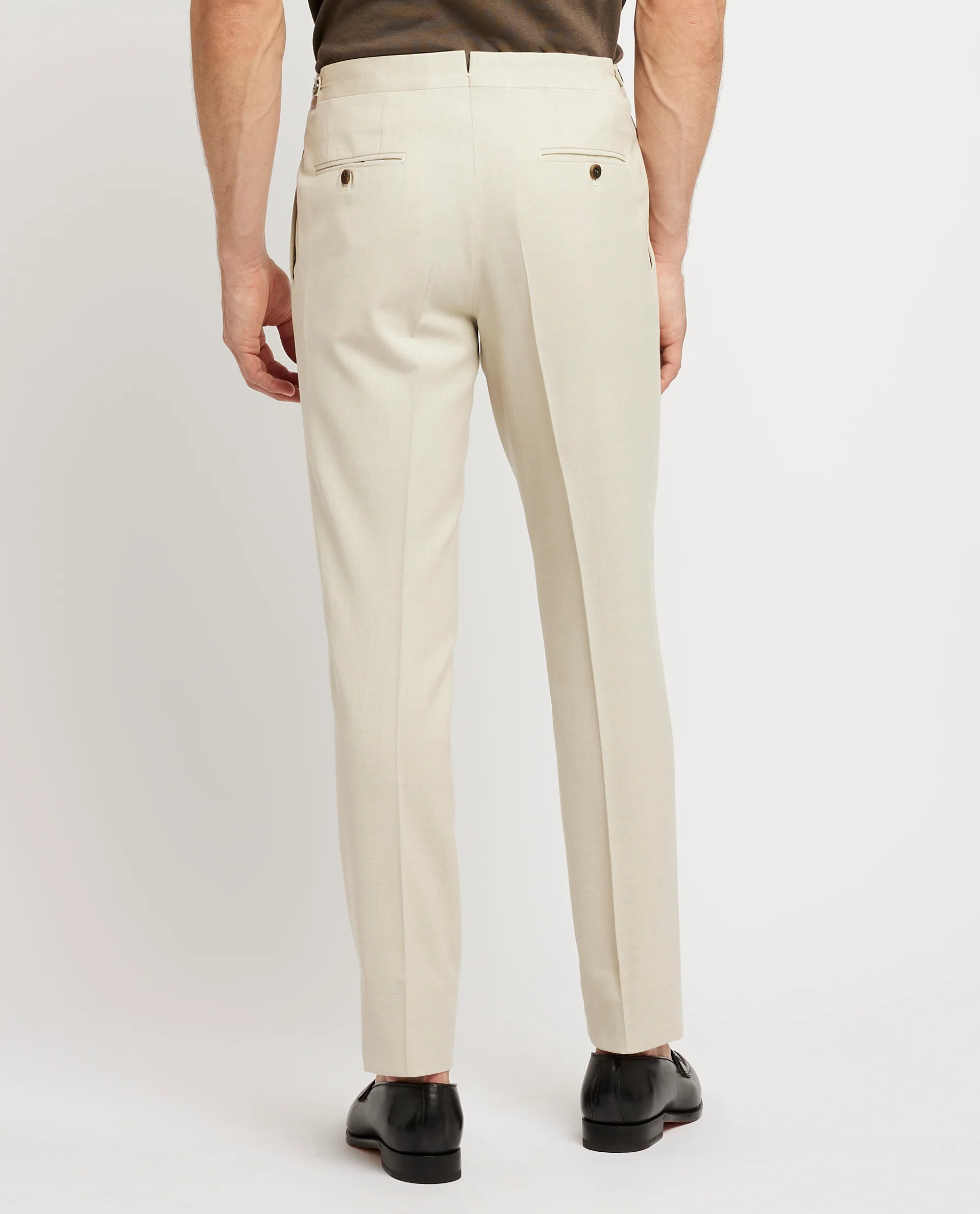 Wol Mix Broek - Ecru - Image 4