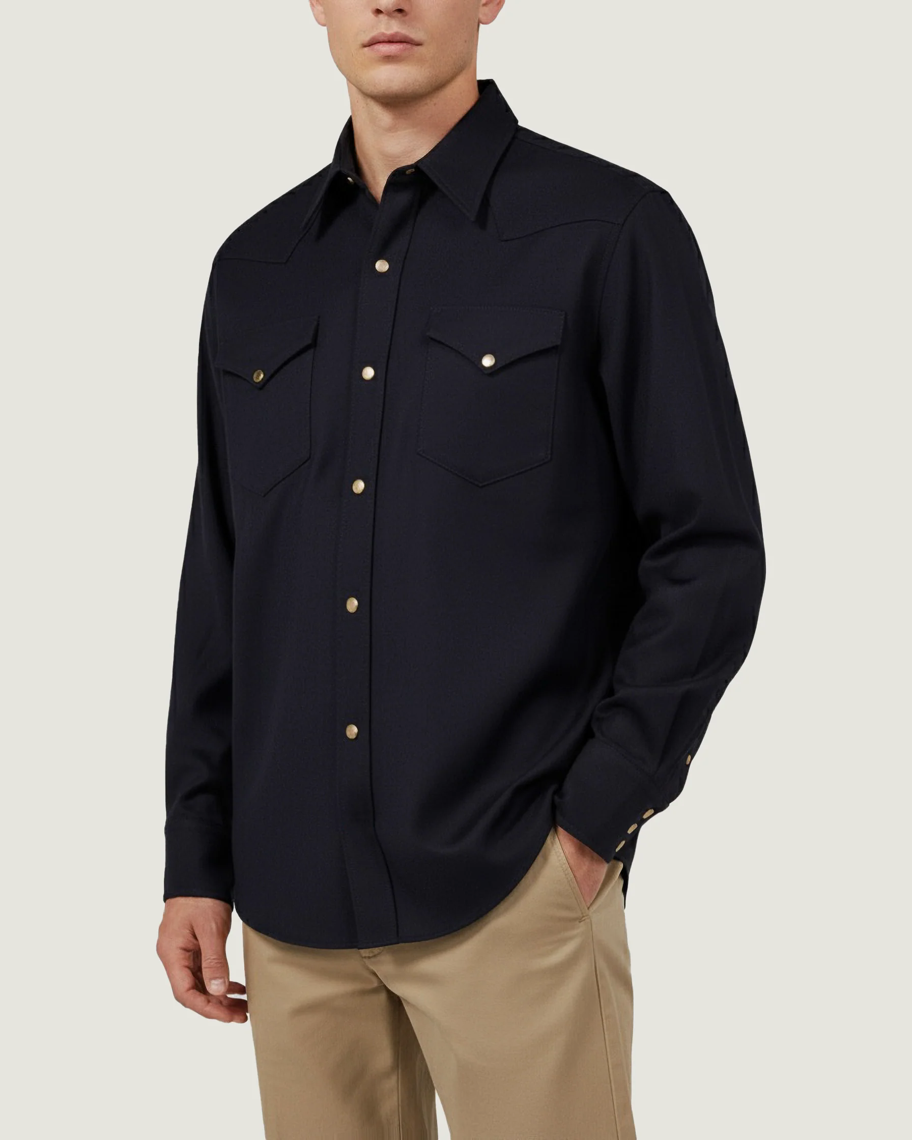 Wollen Abiquiu Shirt - Donkerblauw - Image 2