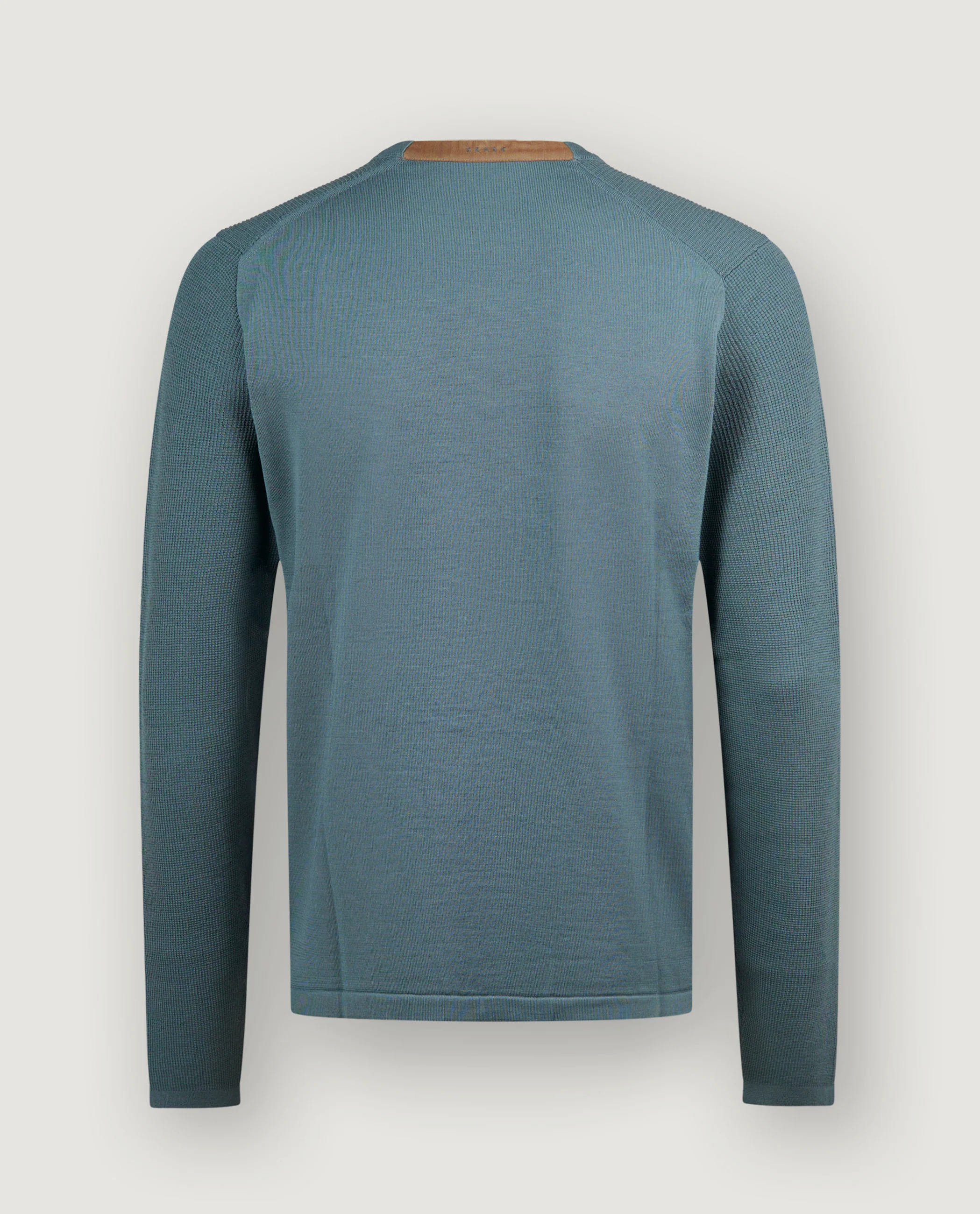 Wollen Ronde Hals Trui - Blauw - Image 3