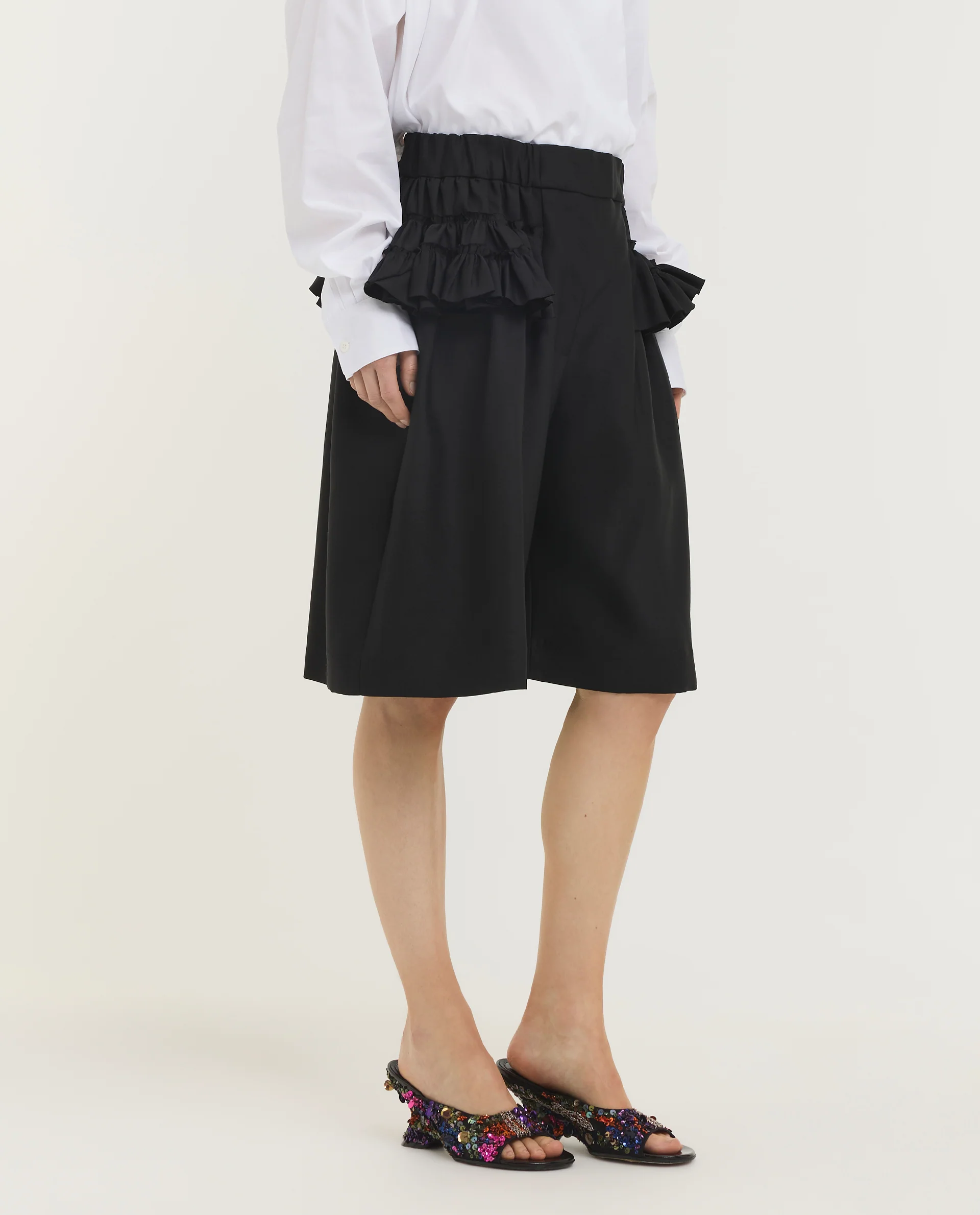 Wool Zijden Tulle Shorts - Image 3