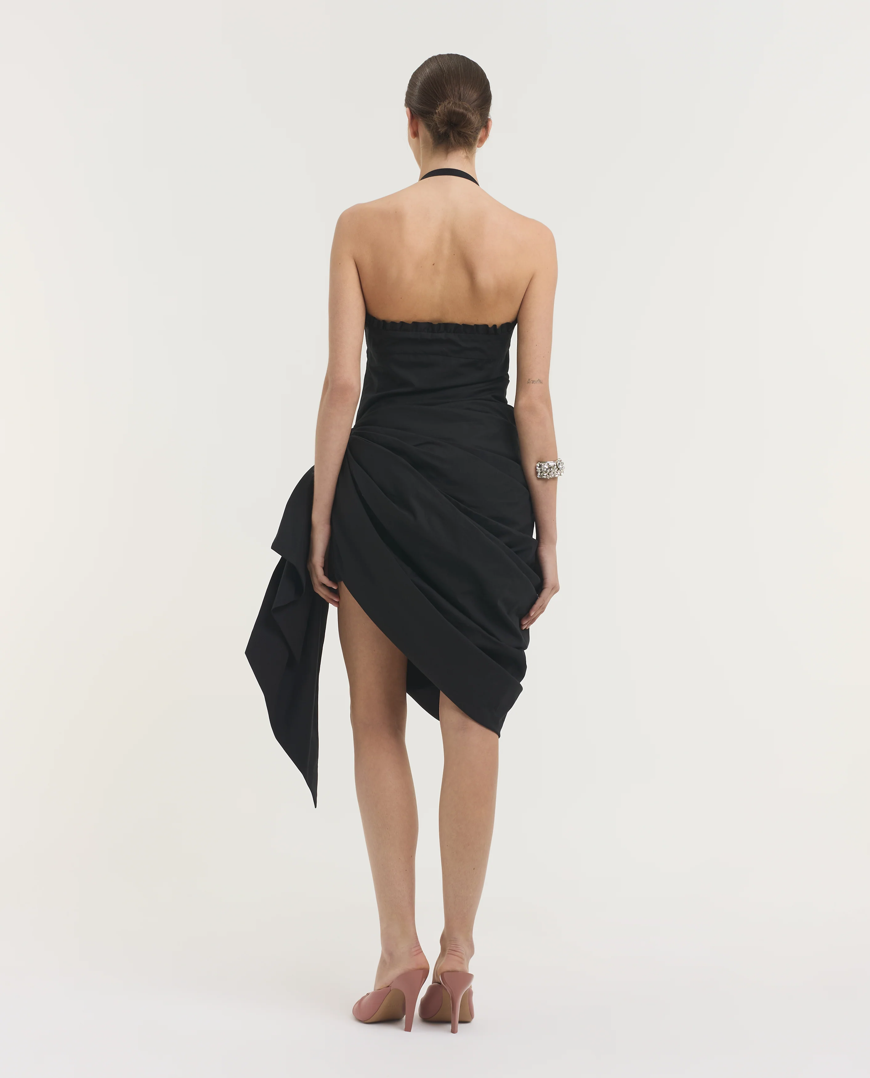 Wrapped Halterneck Jurk - Image 4