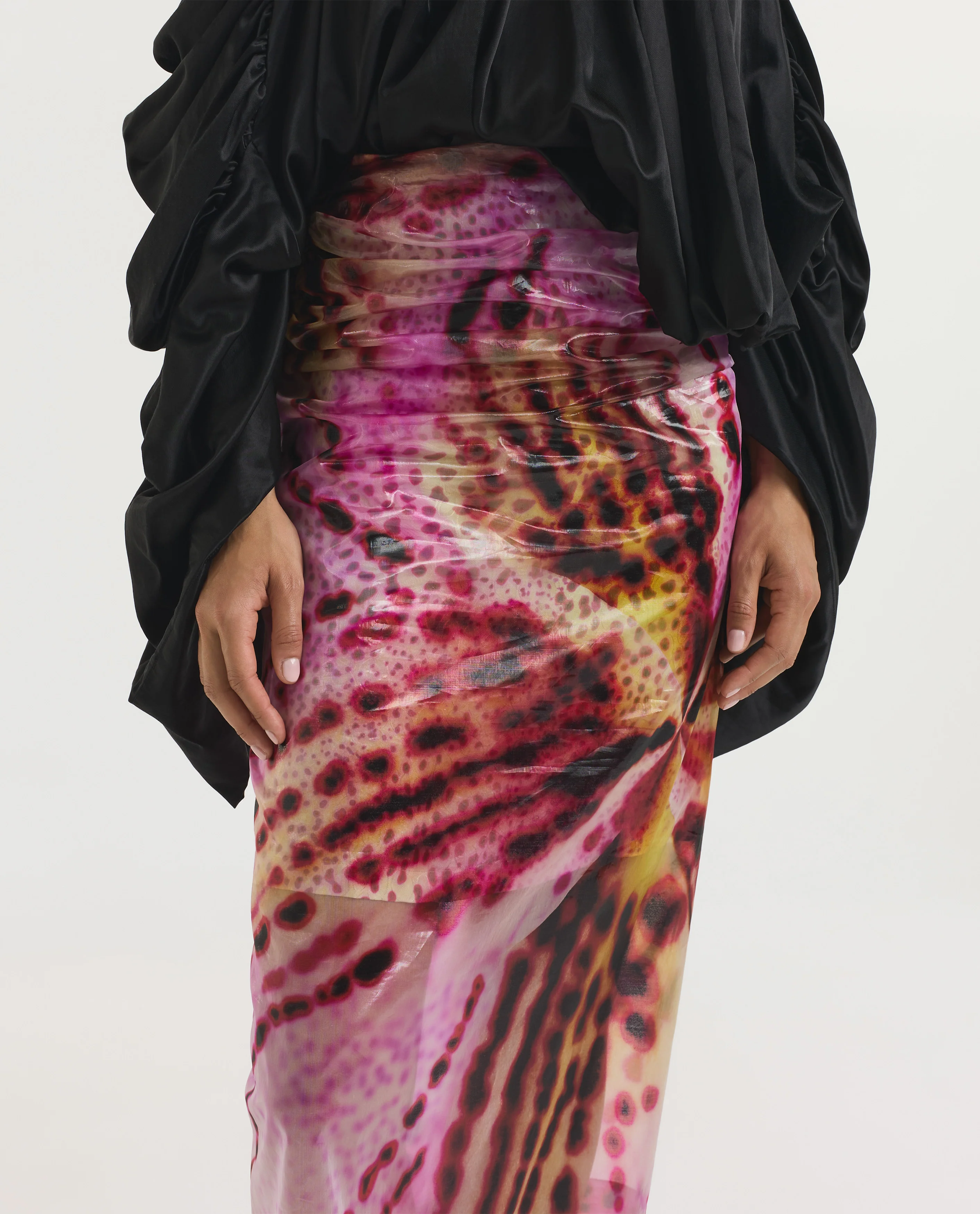 Zijde-mix midi rok - Image 5