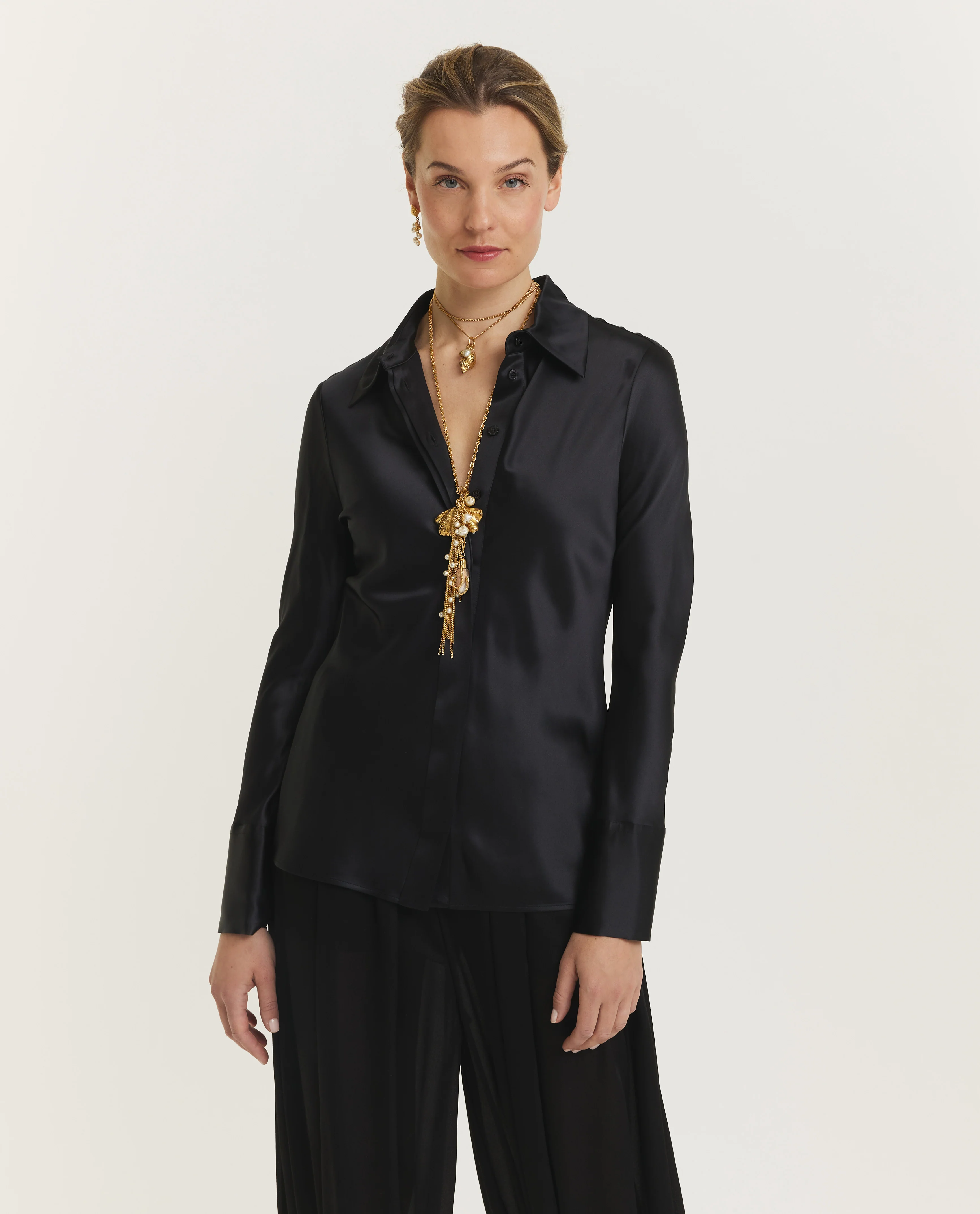 Zijden blouse