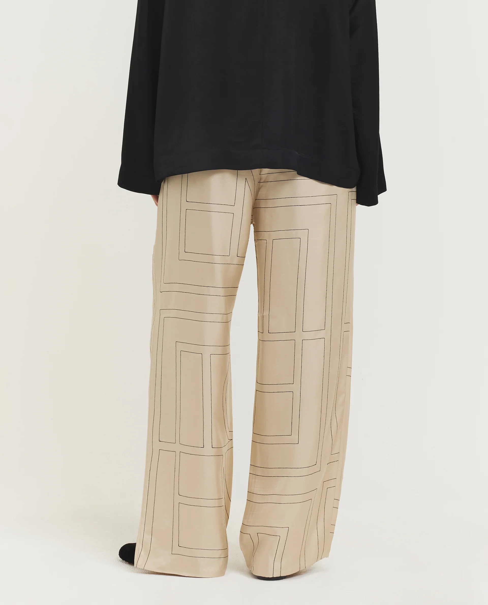 Zijden Monogram Broek - Image 4