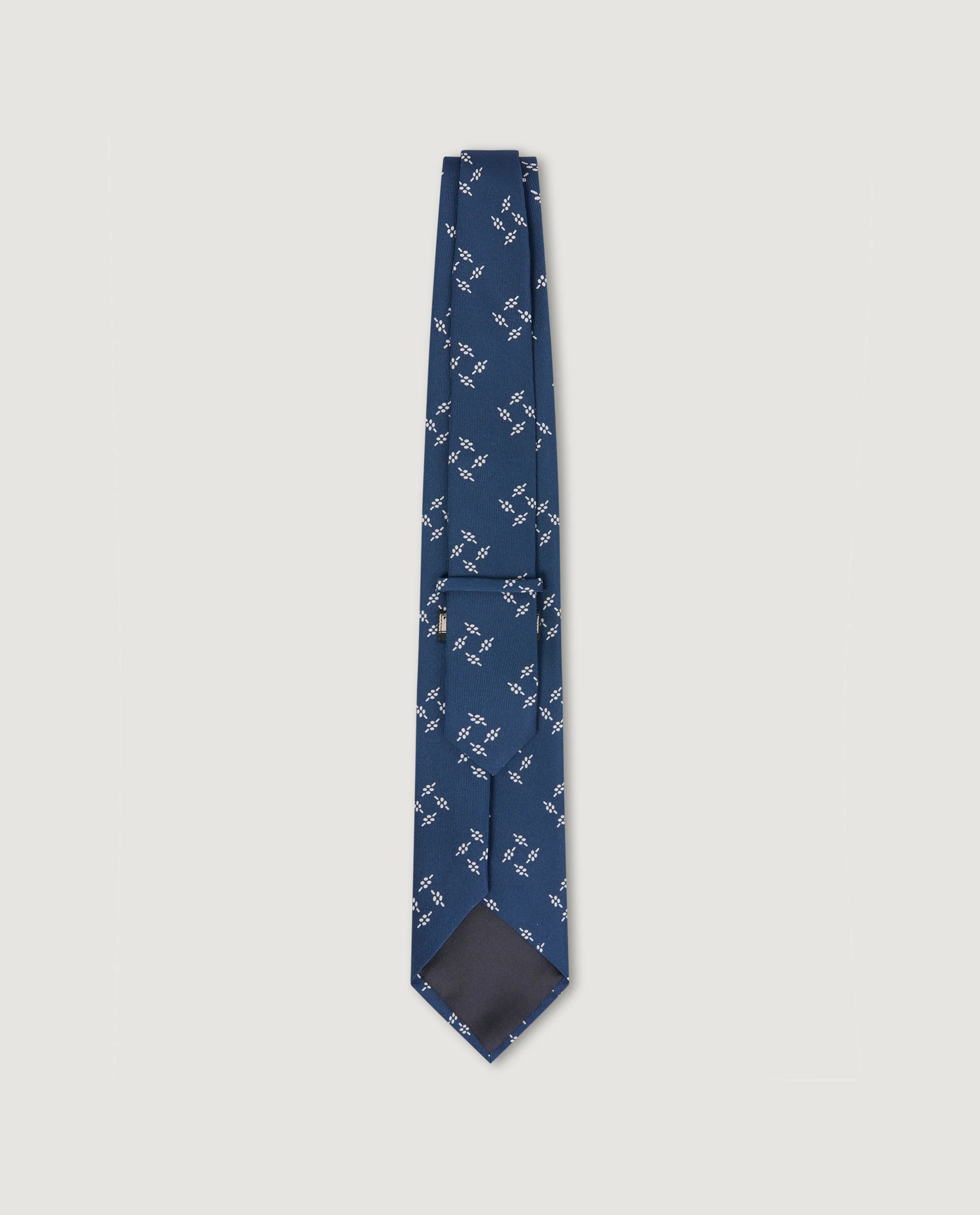 Zijden Patroon Das - Blauw - Image 3