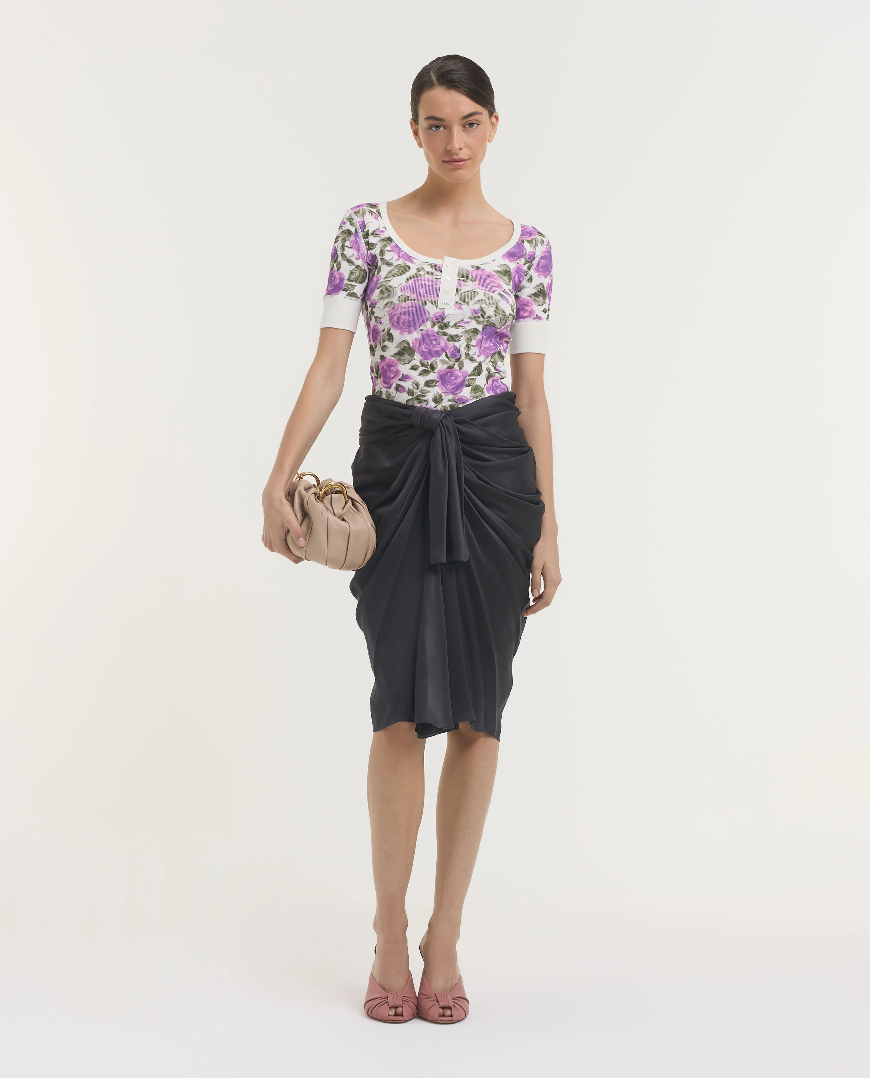 Zijden Wrapped Rok