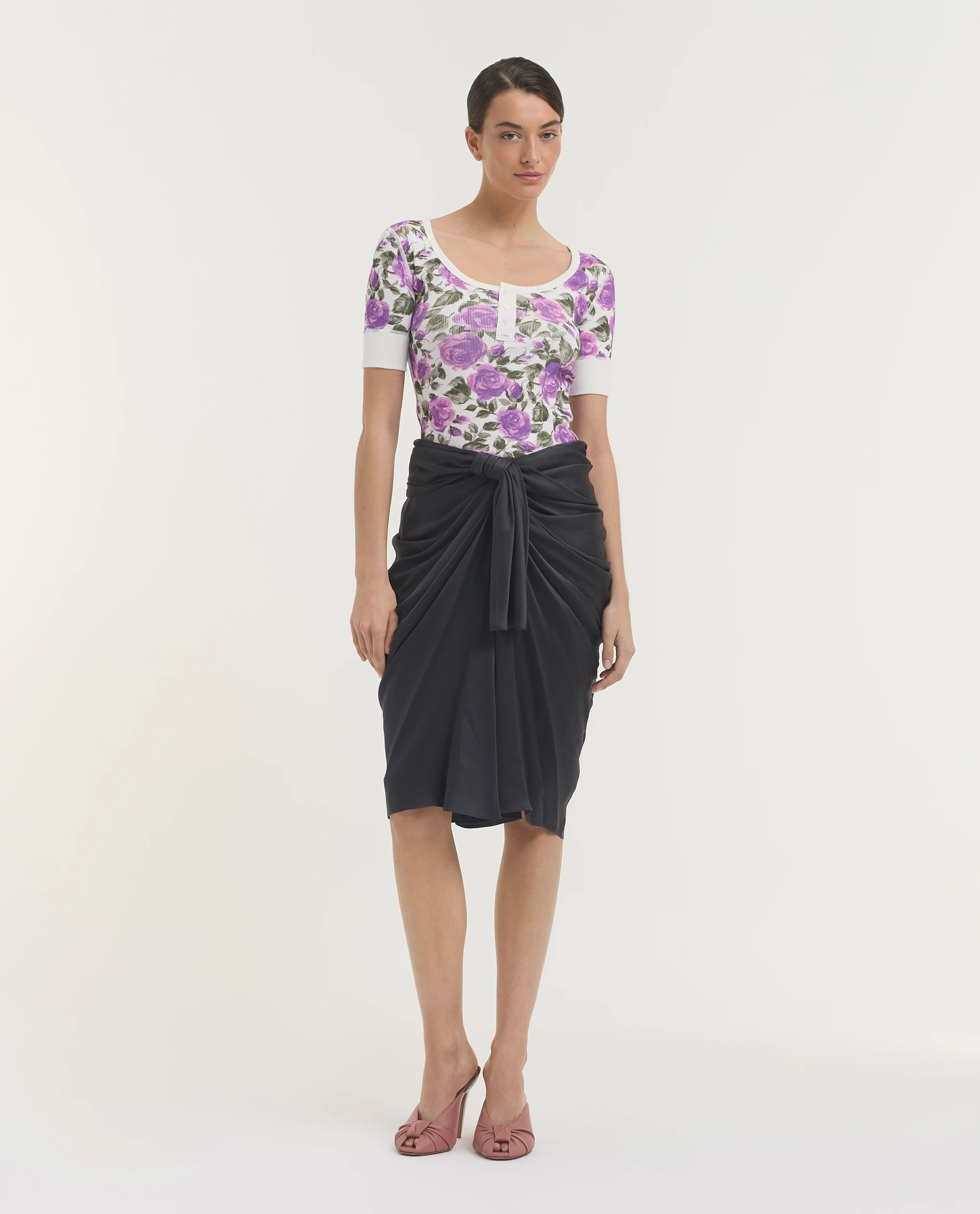 Zijden Wrapped Rok - Image 6